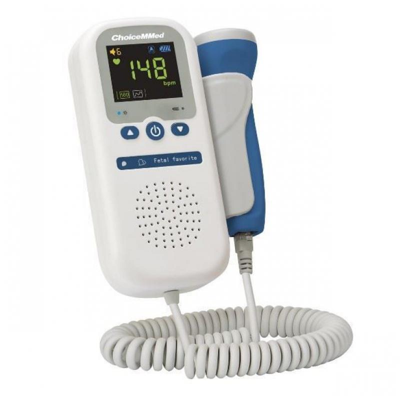 DOPPLER FETAL CHOICEMMED CON PANTALLA LCD A COLOR Y TRANSDUCTOR DE 3 MHZ