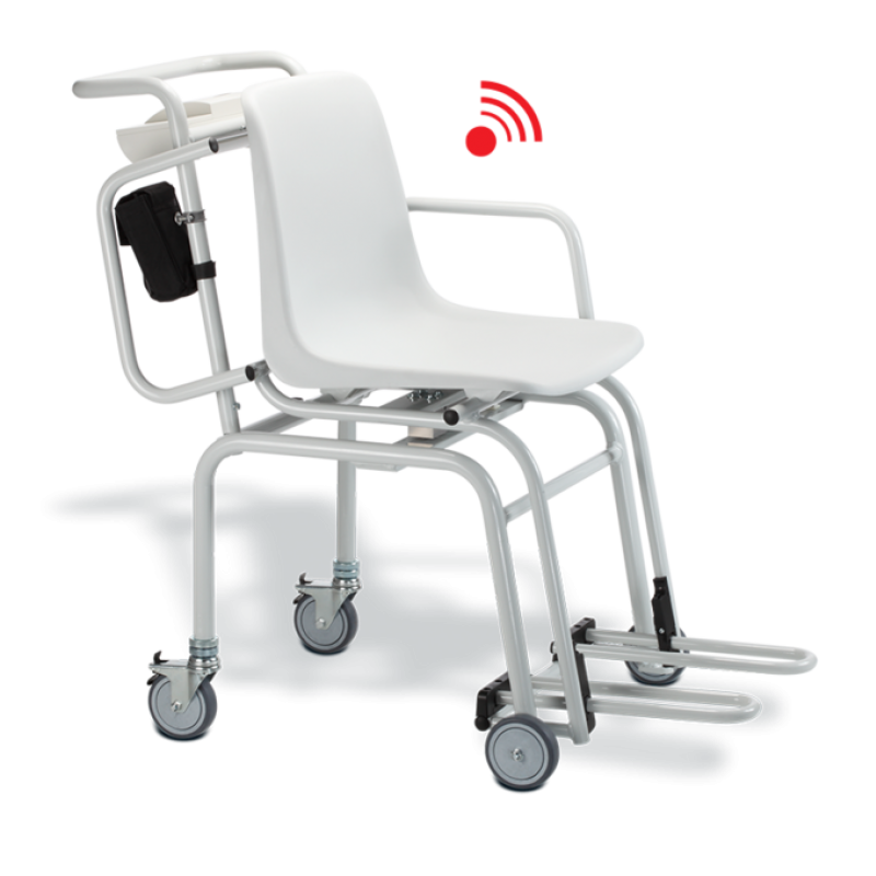 BM954 SECA  BASCULA DIGITAL SILLA 360 CON RUEDAS PIERNERAS 300KG DIV 50G Y 100G TARA AUTO-HOLD