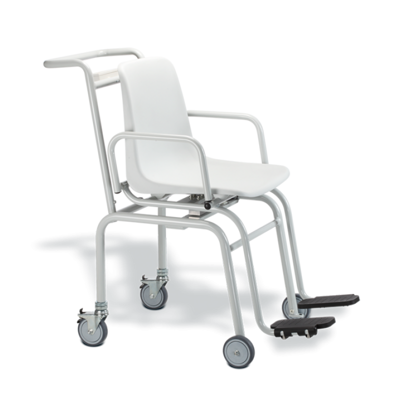 BM952 SECA  BASCULA DIGITAL SILLA CON RUEDAS PIERNERA DE PLASTICO 200KG DIV 100G TARA AUTO-HOLD