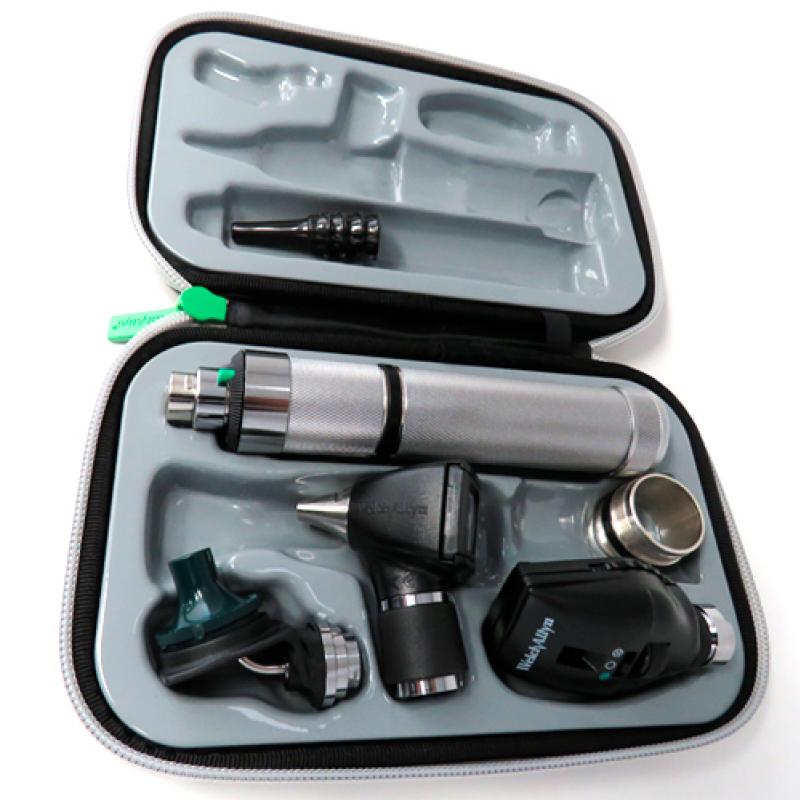 ESTUCHE DE DIAGNOSTICO RECARGABLE HALOGENO 3.5V OFTALMO COAXIAL OTOSCOPIO 20000 RINOSCOPIO